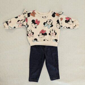 🛍️ BUNDLE ONLY • Minnie Mouse Outfit 6-12 Months